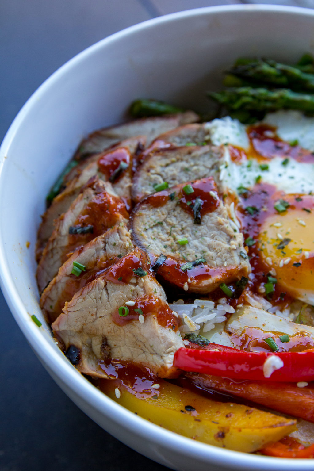 Spicy BBQ Pork Rice Bowl - Or Whatever You Do