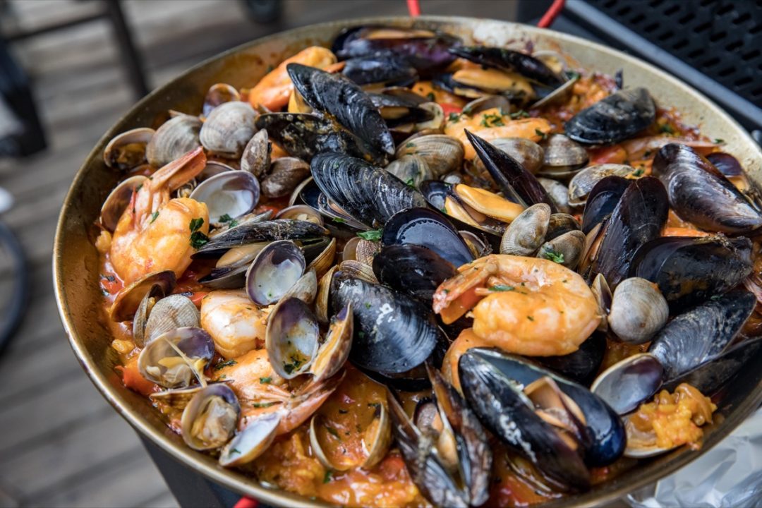 Pellet Grill Seafood Paella - Or Whatever You Do