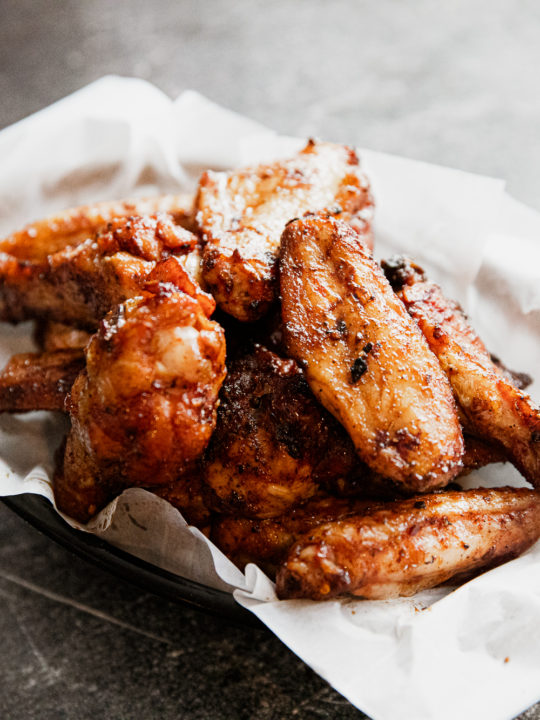 Smoked Chicken Wings with Harissa and Brown Sugar Recipe