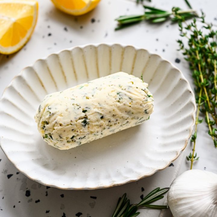 Easy Garlic Herb Butter Recipe - A Compound Butter - Grits and Pinecones