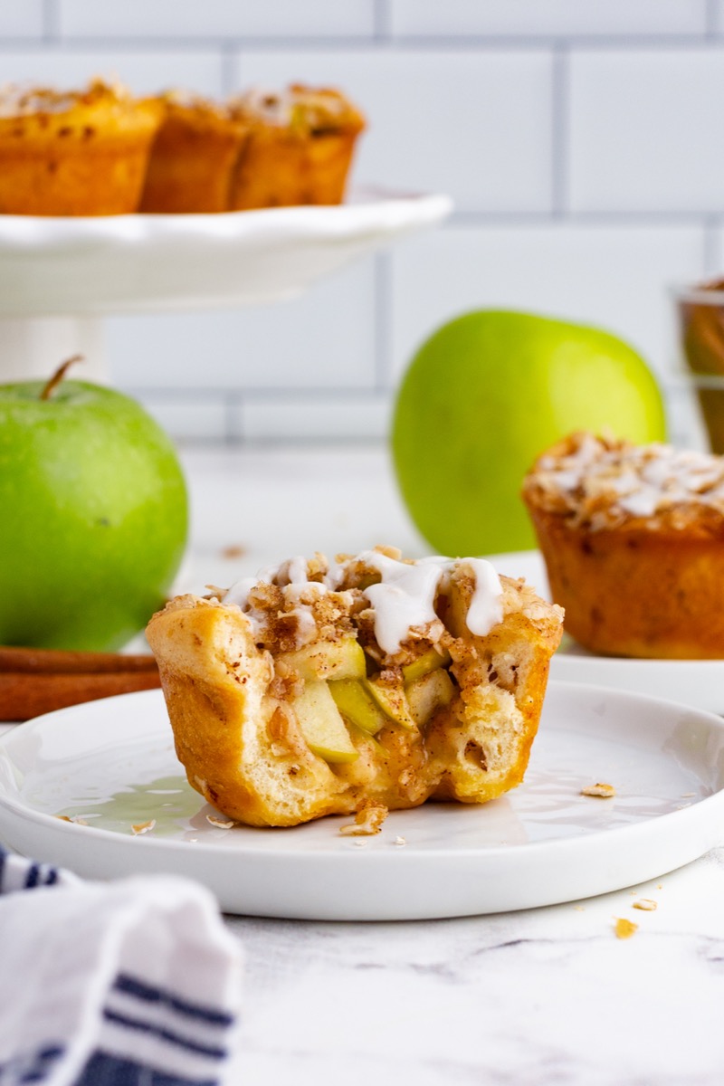 Traeger Apple Crisp Cinnamon Roll Cups