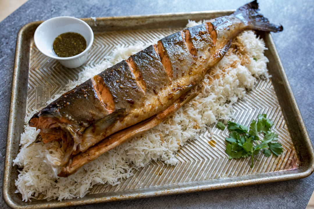 Whole Grilled Salmon in Foil - Or Whatever You Do