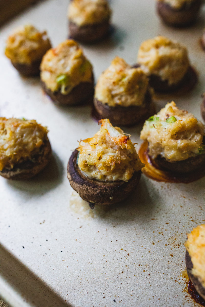 Traeger Crab Stuffed Mushrooms - Or Whatever You Do