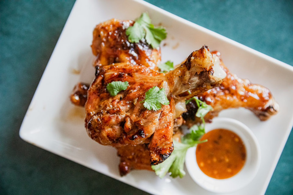 Grilled Butterflied Chicken Legs With Spicy Chili Garlic Glaze - Or ...