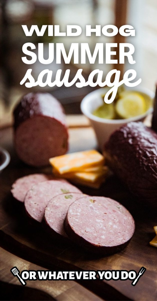 Smoked Wild Hog Summer Sausage - Or Whatever You Do