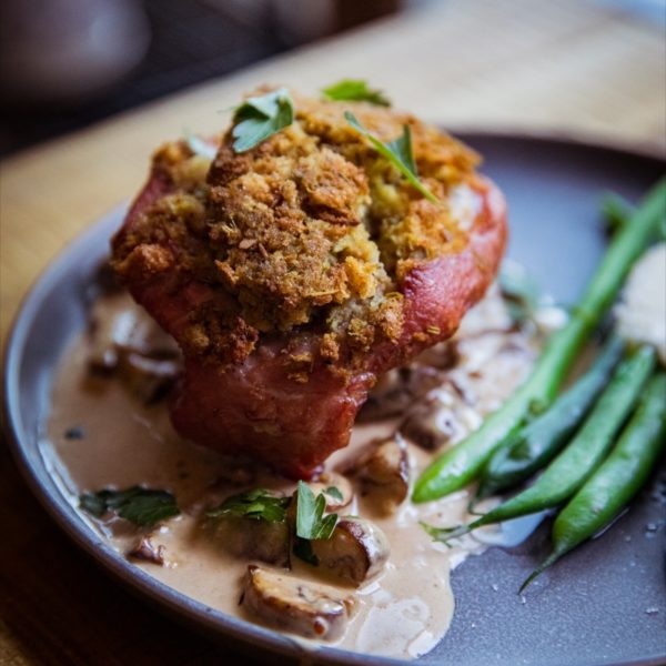 Traeger Stuffed Pork Chops