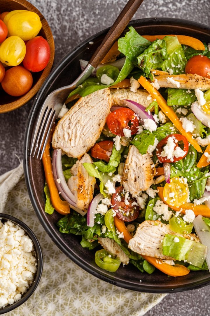 Grilled Mediterranean Chicken Salad Recipe - Or Whatever You Do