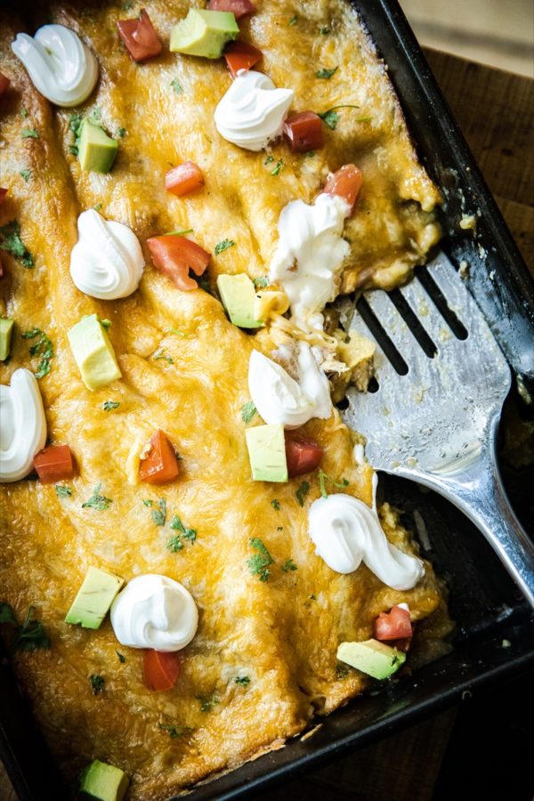 Green Chicken Enchiladas