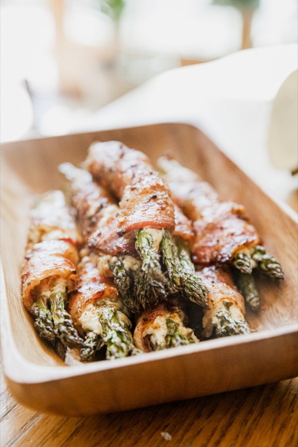 Traeger Grilled Bacon Wrapped Asparagus