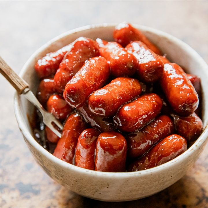 Crock Pot Honey BBQ Hot Dog Bites-Real Housemoms