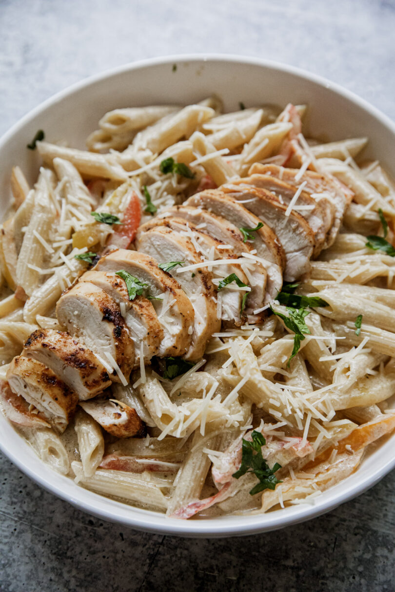 Traeger Creamy Chicken Pasta