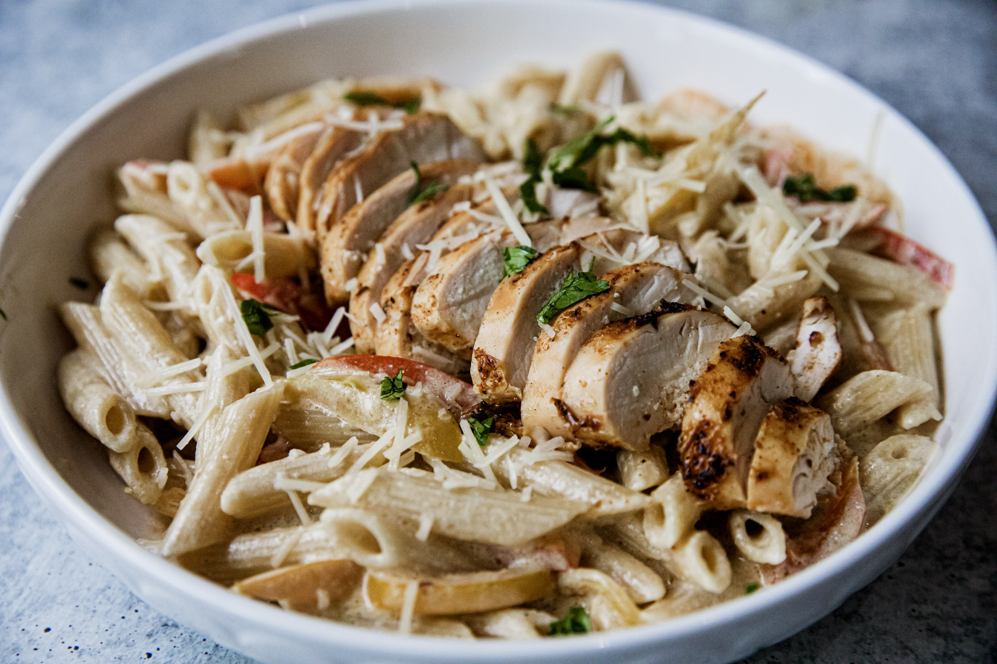 Traeger Creamy Chicken Pasta