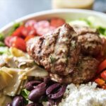 Grilled Greek Meatball Bowls