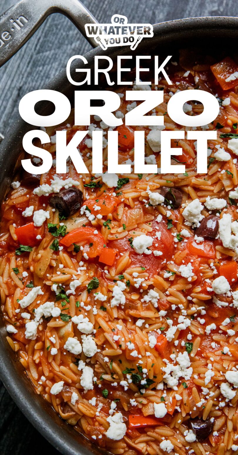 Greek Orzo Skillet