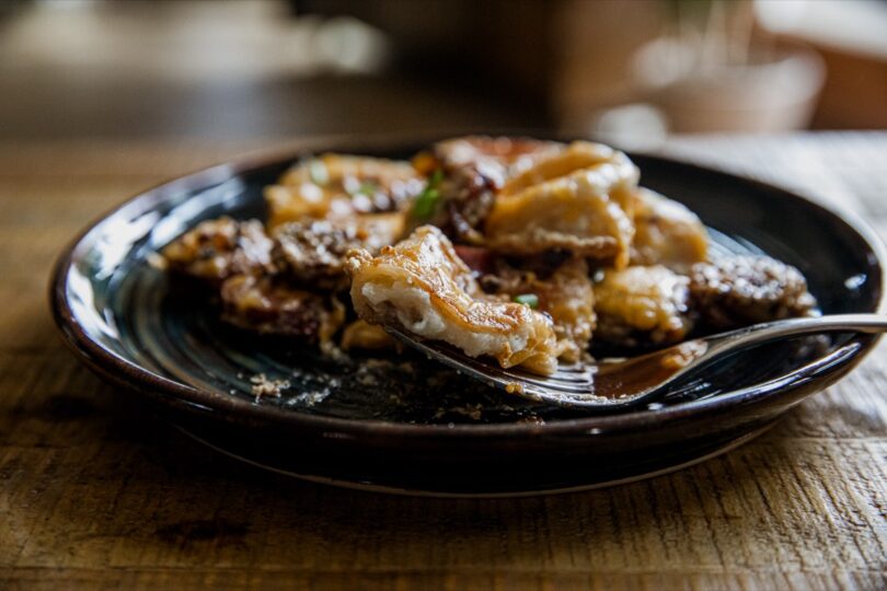 Pierogi Kielbasa Skillet Casserole