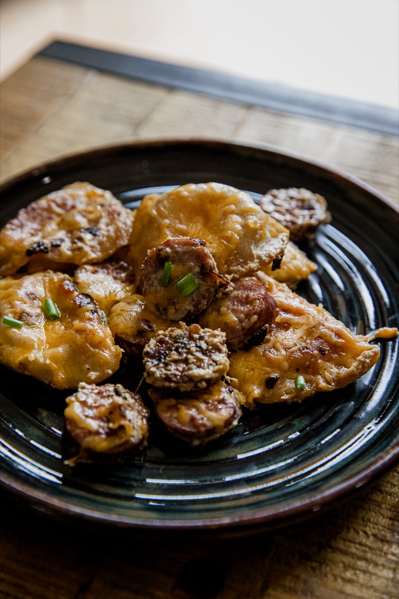 Pierogi Kielbasa Skillet Casserole