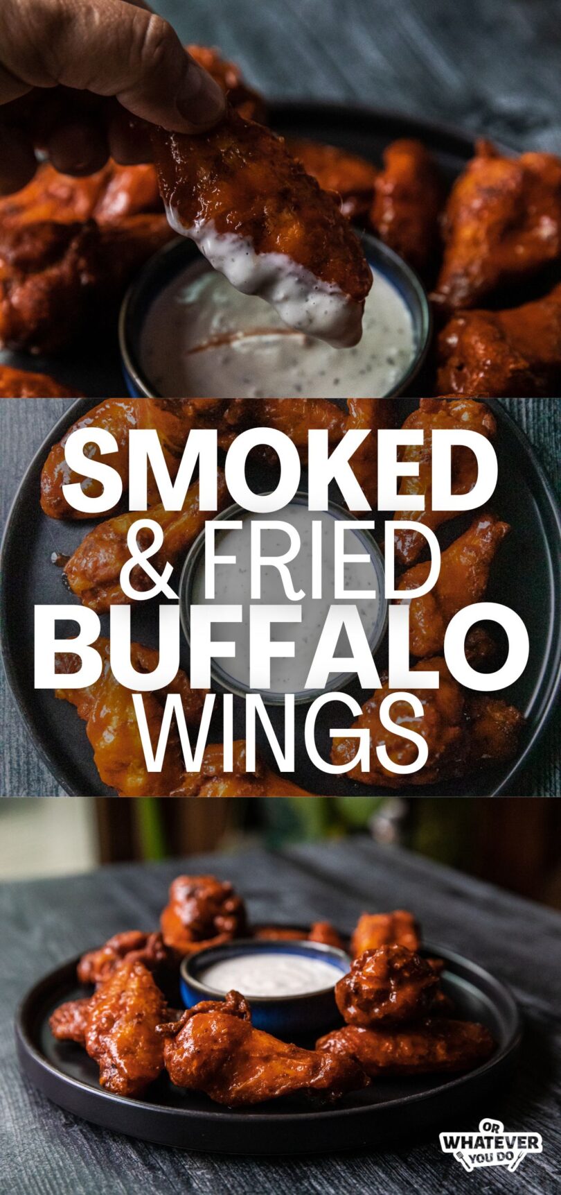 Smoked and Fried Buffalo Wings