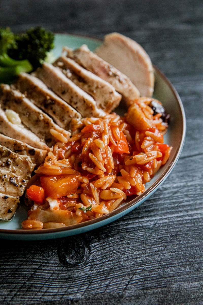 Spicy Greek Orzo Pasta