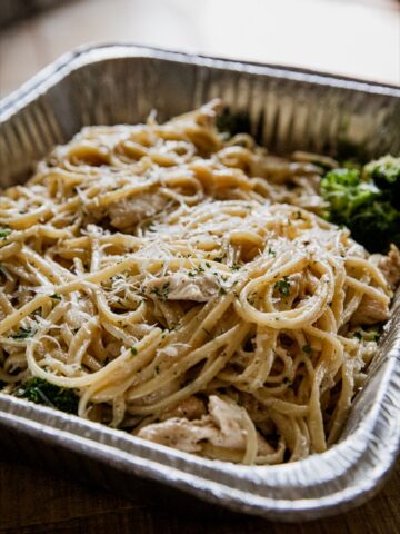 Blackstone Chicken Broccoli Alfredo