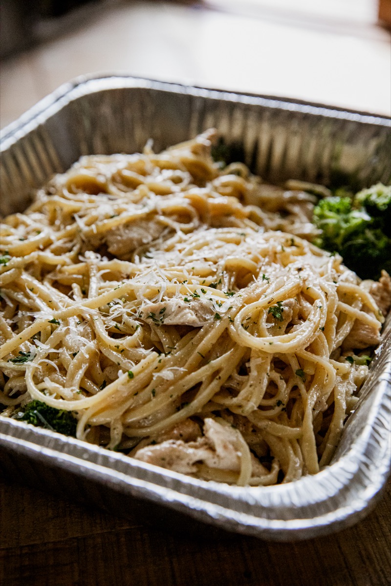 Blackstone Chicken Broccoli Alfredo