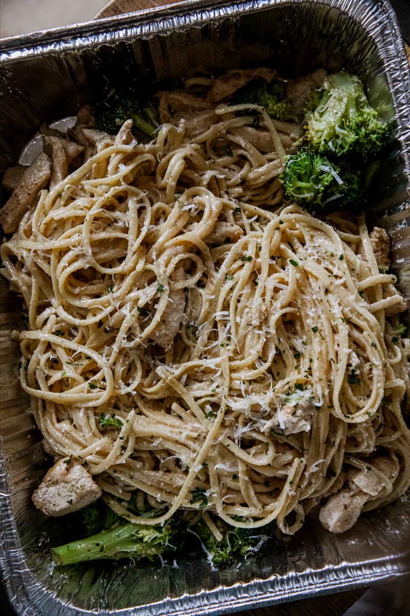 Blackstone Chicken Broccoli Alfredo