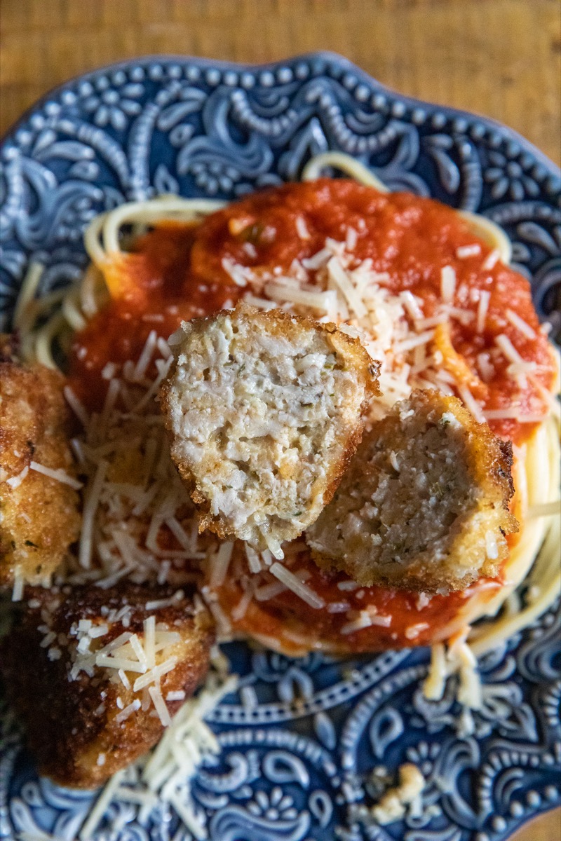 Blackstone Chicken Parmesan Meatballs