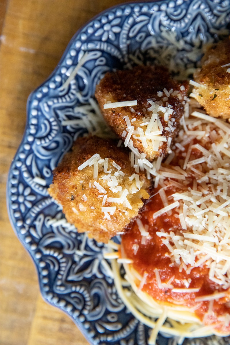 Blackstone Chicken Parmesan Meatballs