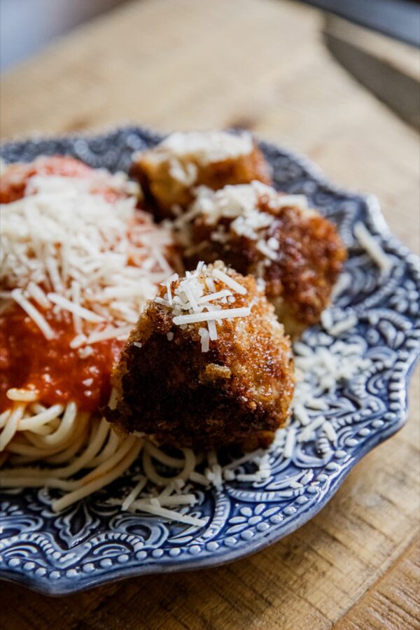 Blackstone Chicken Parmesan Meatballs