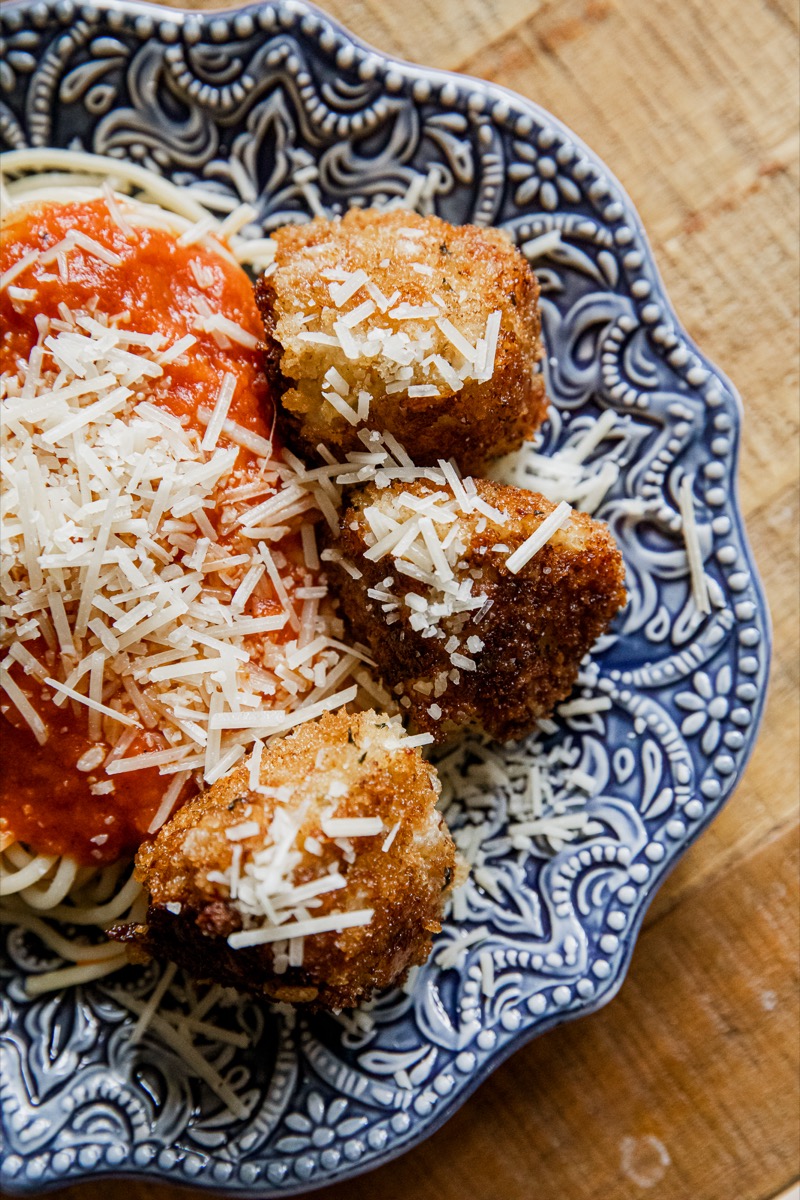 Blackstone Chicken Parmesan Meatballs