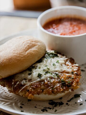 Blackstone Smash Chicken Parmesan Sandwich