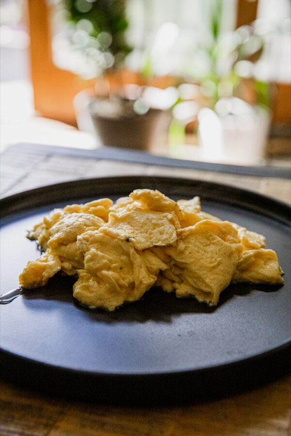 Fluffy Blackstone Scrambled Eggs