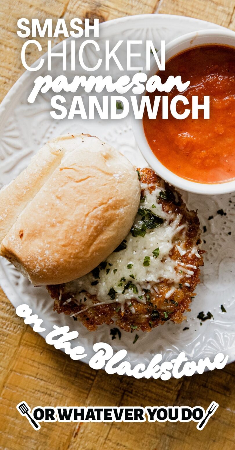 Smash Chicken Parmesan Sandwich