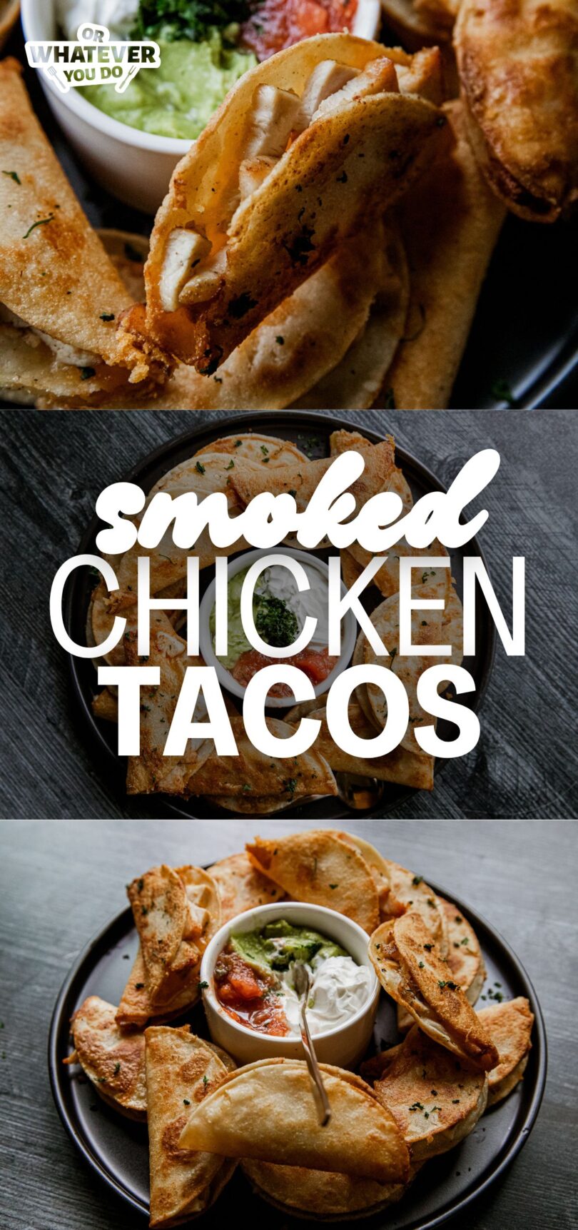 Smoked Crispy Chicken Tacos