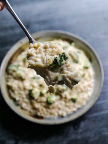 Broccoli Cheese Orzo