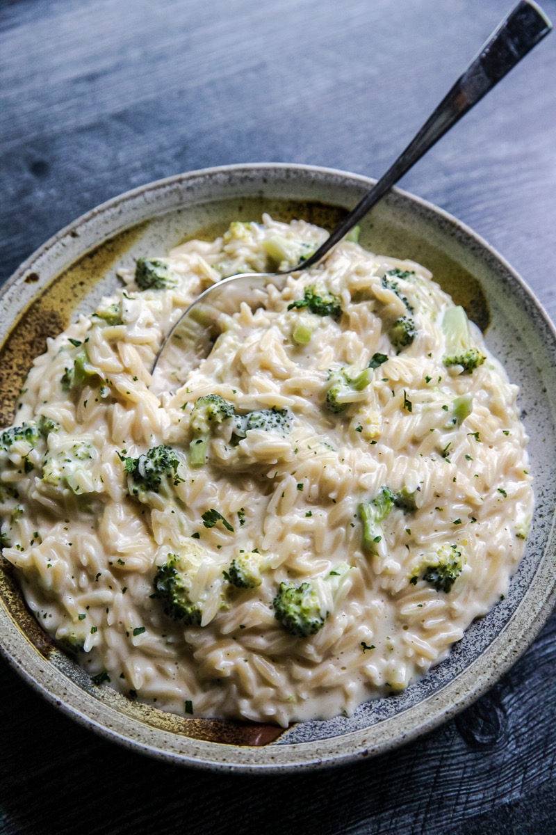 Broccoli Cheese Orzo