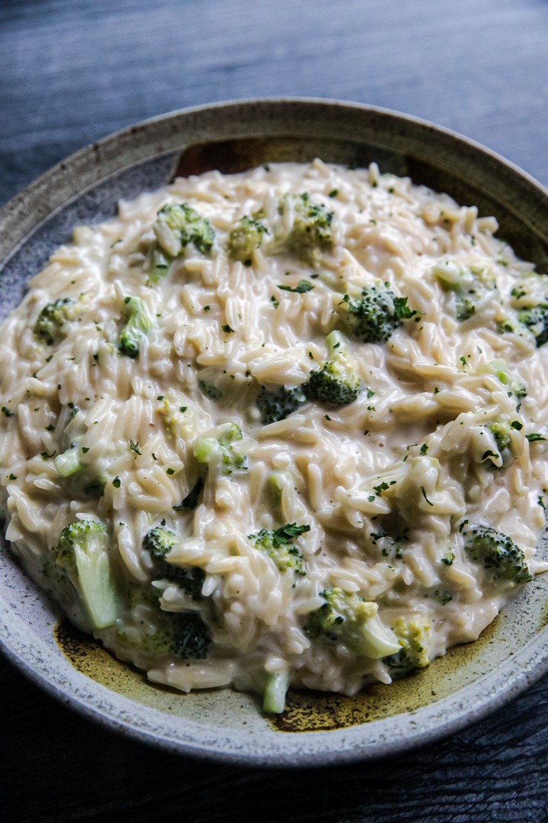 Broccoli Cheese Orzo