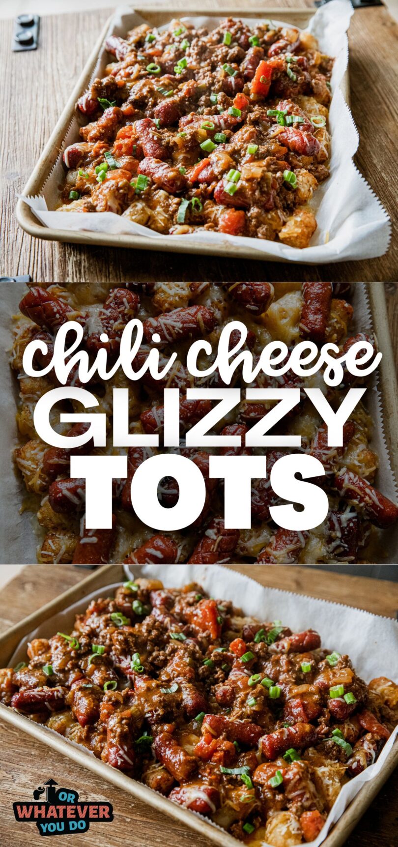 Chili Cheese Glizzy Tots