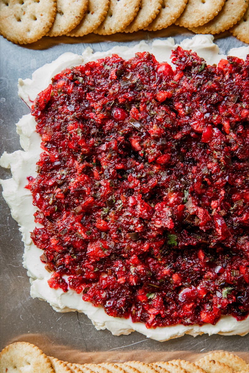 Cranberry Jalapeno Smoked Cream Cheese