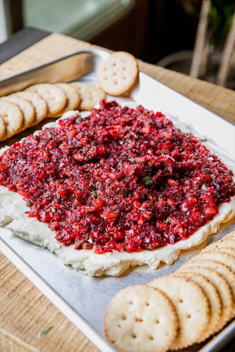 Cranberry Jalapeno Smoked Cream Cheese