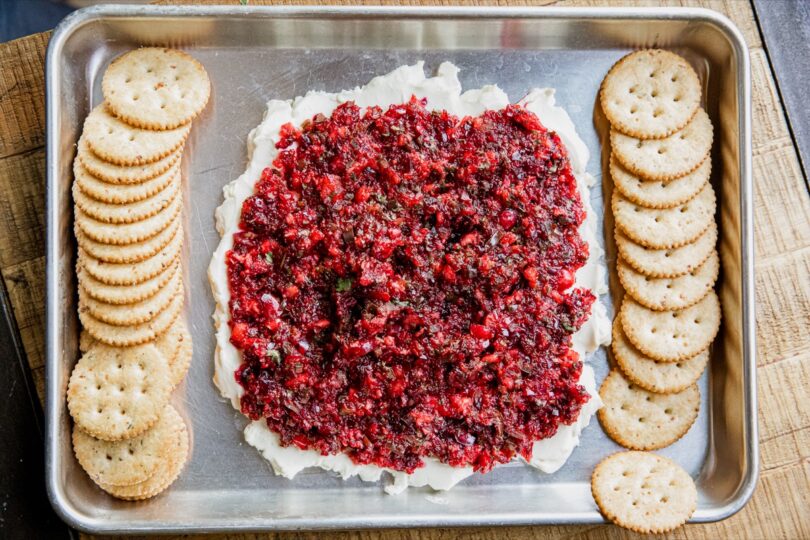 Cranberry Jalapeno Smoked Cream Cheese