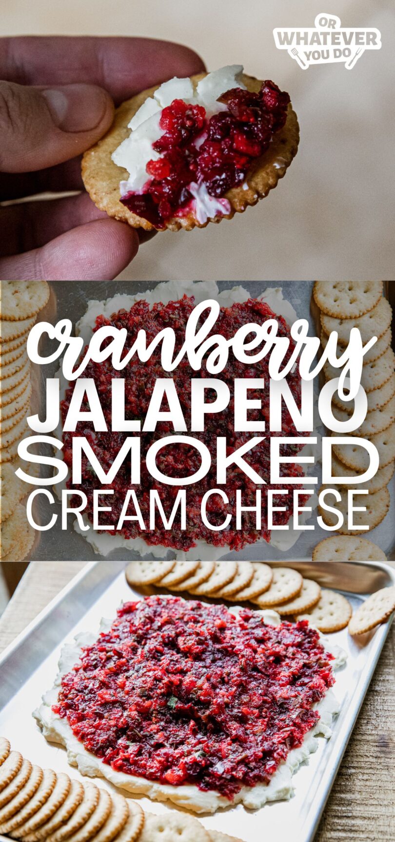 Cranberry Jalapeno Smoked Cream Cheese