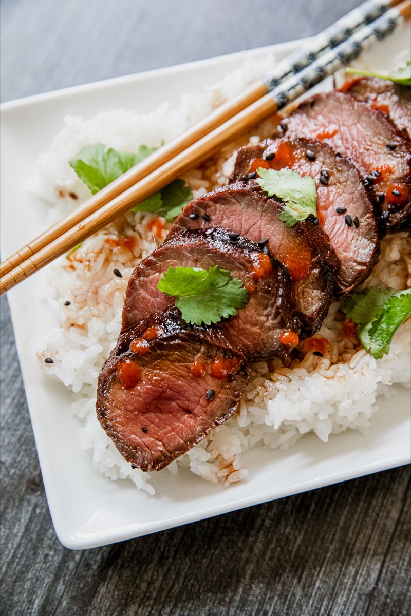 Grilled Teriyaki Venison Backstrap