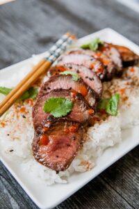 Traeger Teriyaki Venison Backstrap