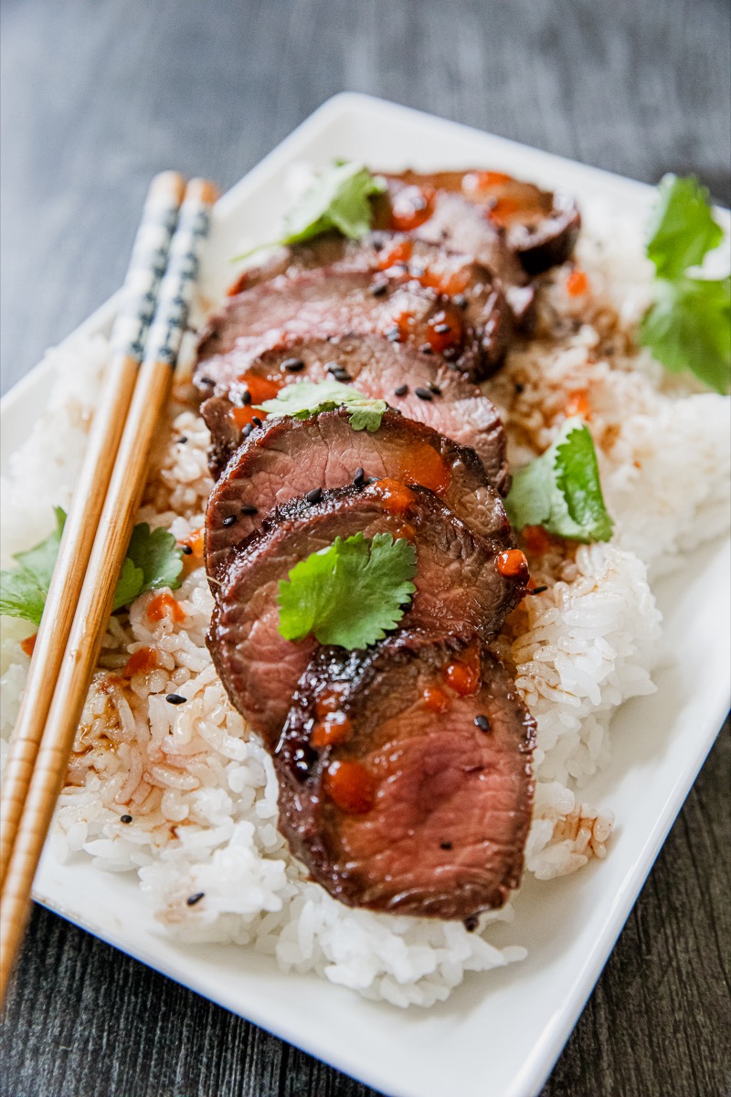 Grilled Teriyaki Venison Backstrap