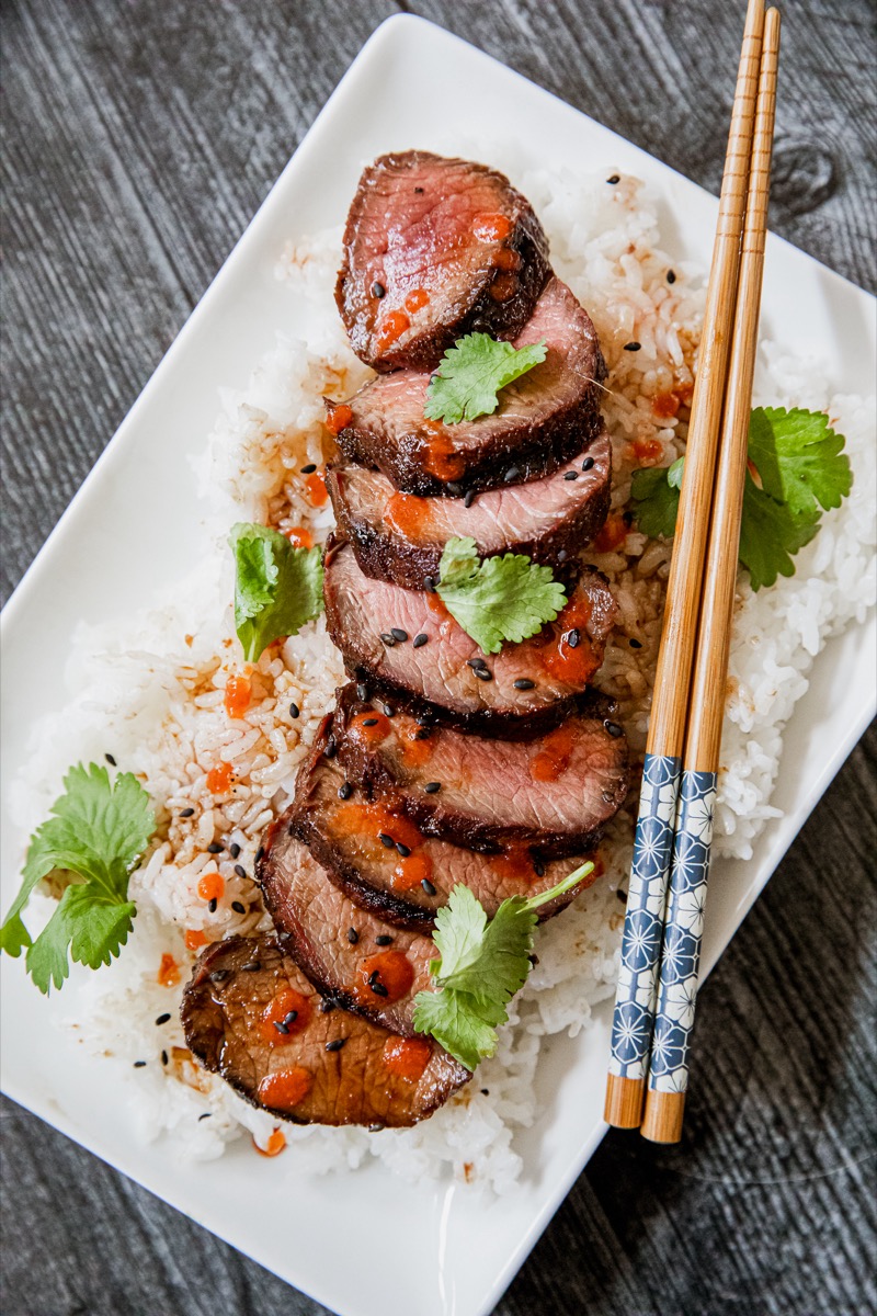 Grilled Teriyaki Venison Backstrap