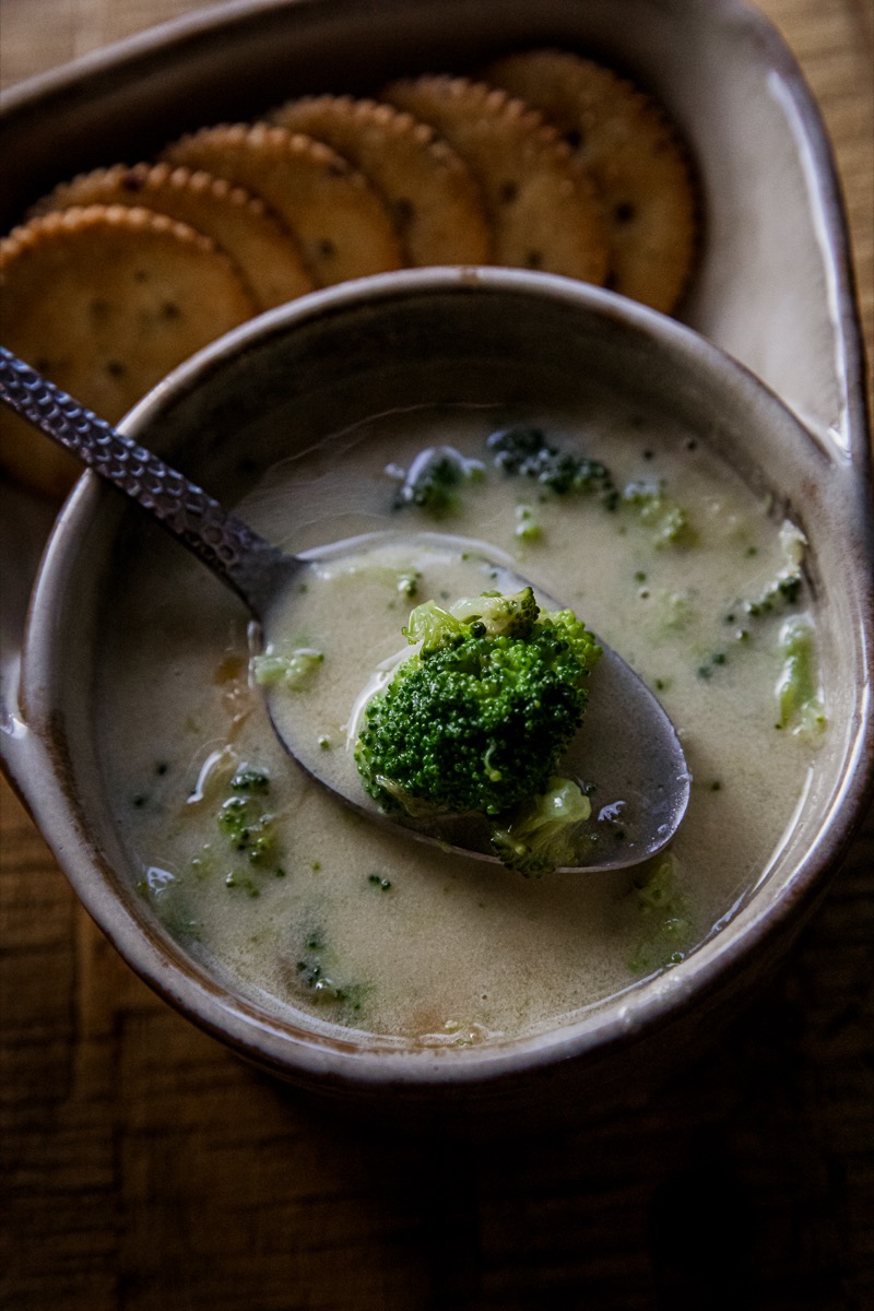 High Protein Broccoli Cheese Soup