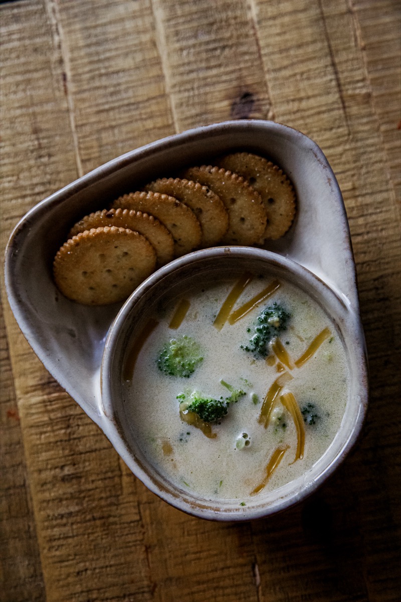 High Protein Broccoli Cheese Soup