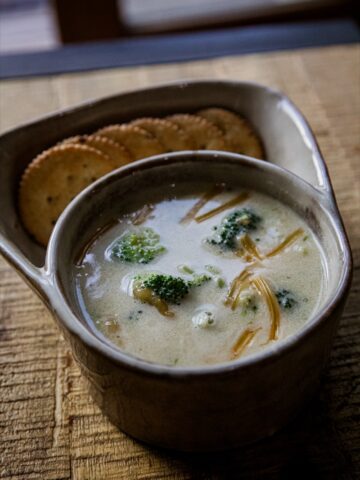 High Protein Broccoli Cheese Soup