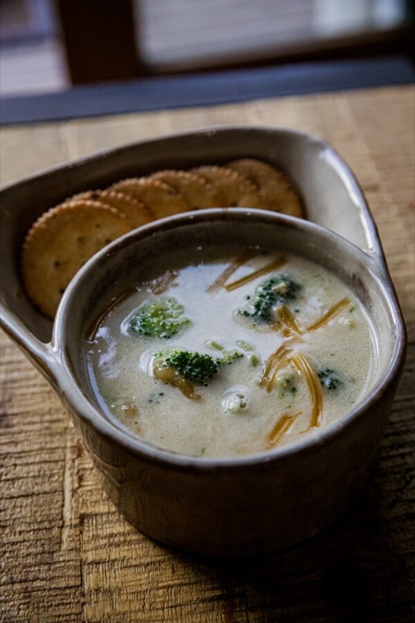 High Protein Broccoli Cheese Soup