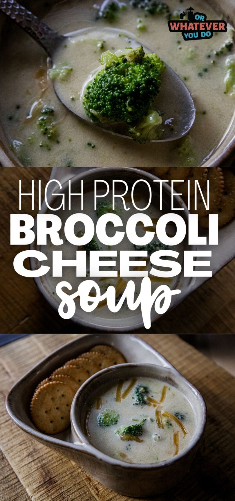 High Protein Broccoli Cheese Soup